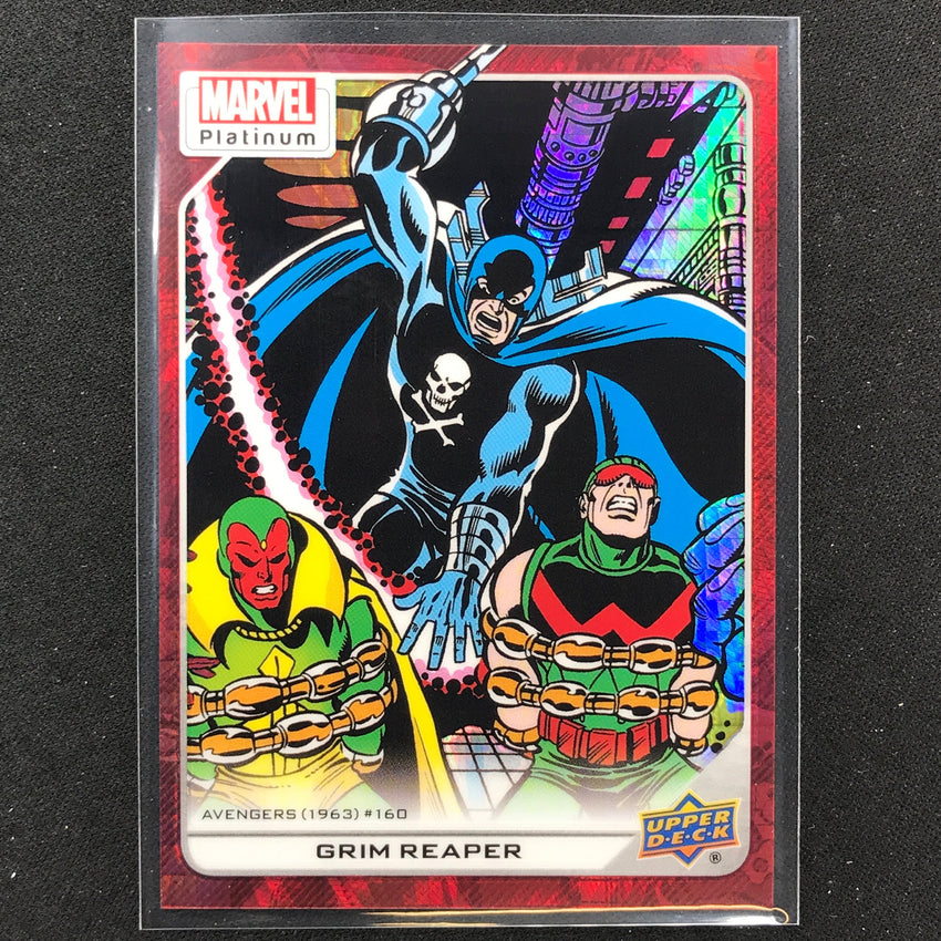 2023 Marvel Platinum Grim Reaper High Series Base Red Prism 140/199 #137