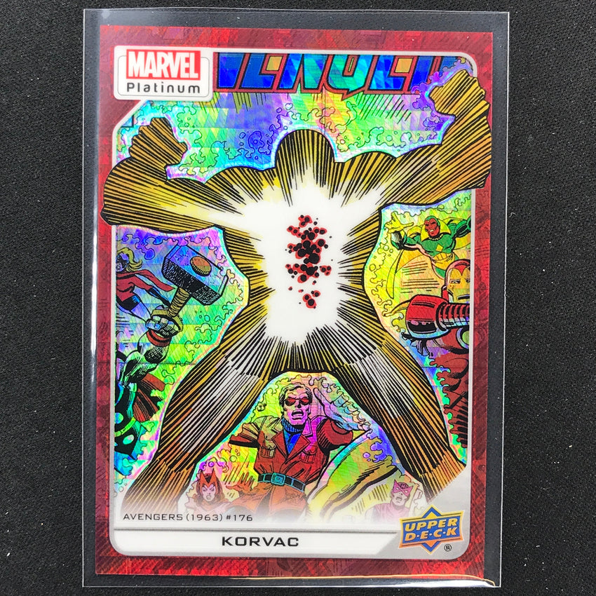 2023 Marvel Platinum Korvac High Series Base Red Prism 182/199 #138