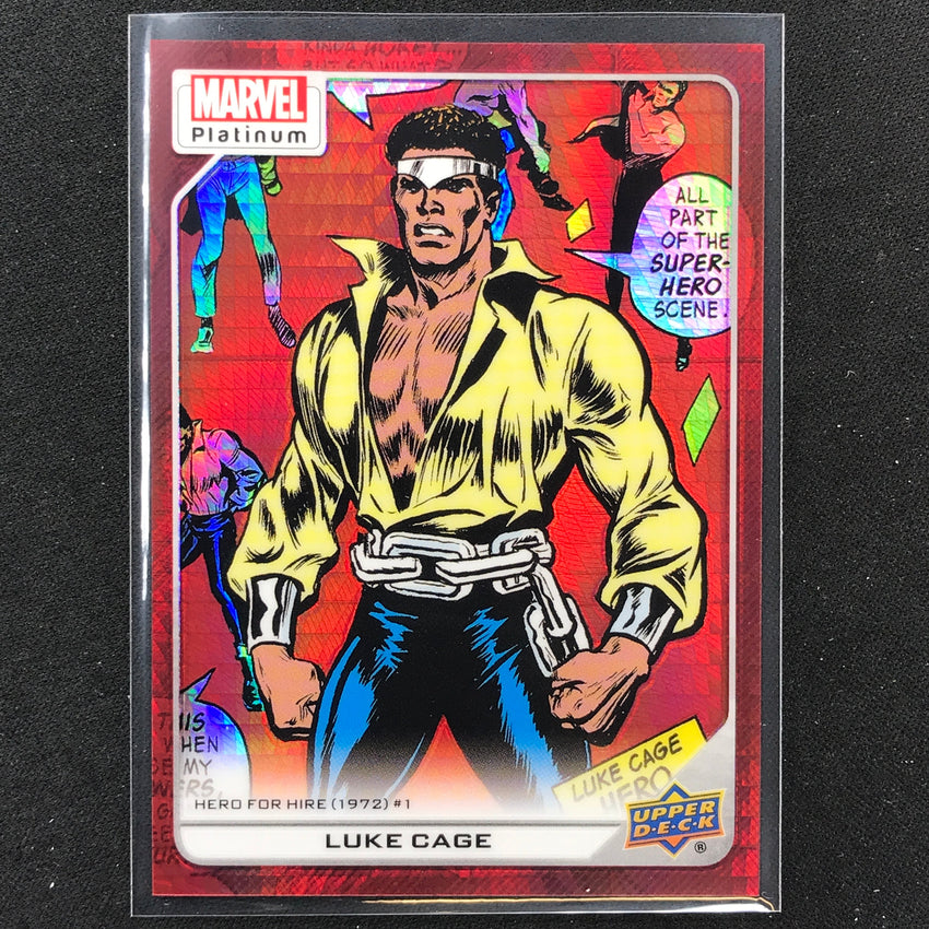 2023 Marvel Platinum Luke Cage High Series Base Red Prism 12/199 No 165