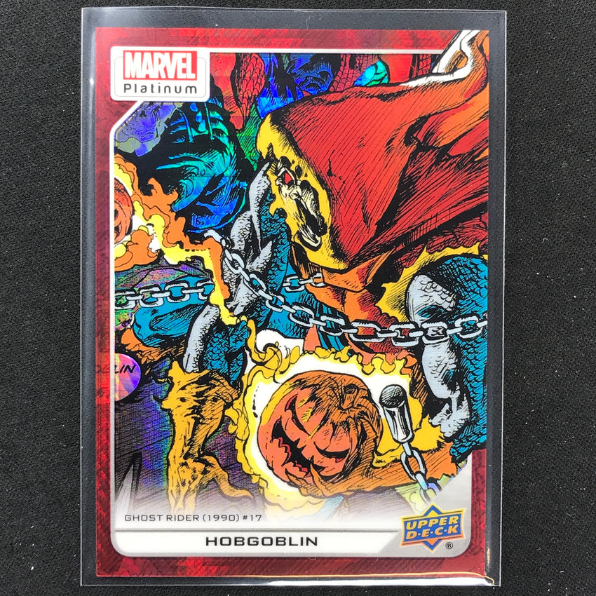 2023 Marvel Platinum Hobgoblin High Series Base Red Prism 117/199 No 184