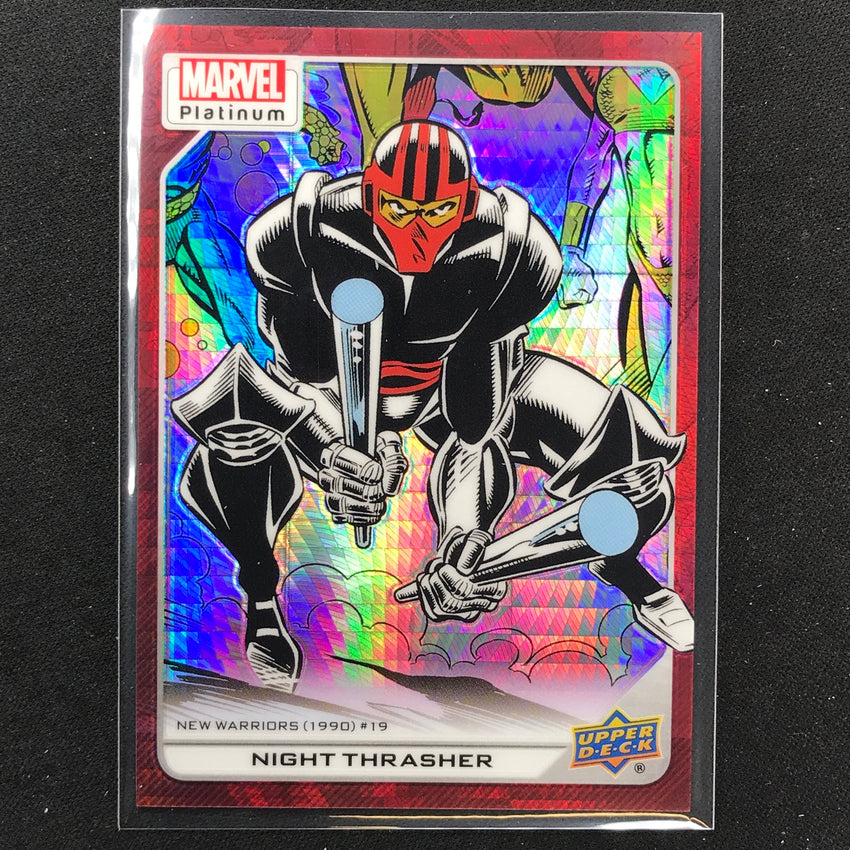 2023 Marvel Platinum Night Thrasher High Series Base Red Prism 53/199 #196