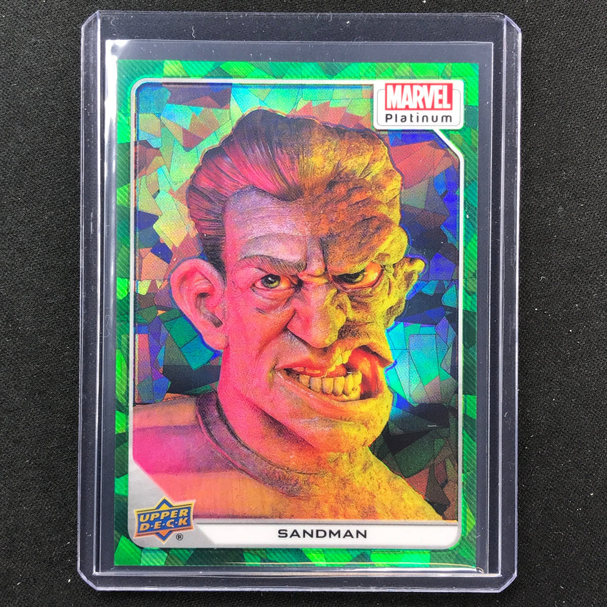 2023 Marvel Platinum Sandman Base Green Crackle 86/99 #3