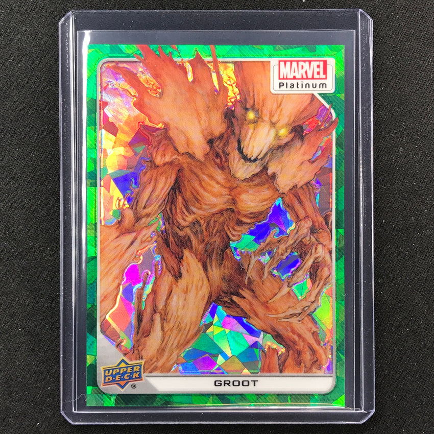 2023 Marvel Platinum Groot Base Green Crackle 27/99 #37