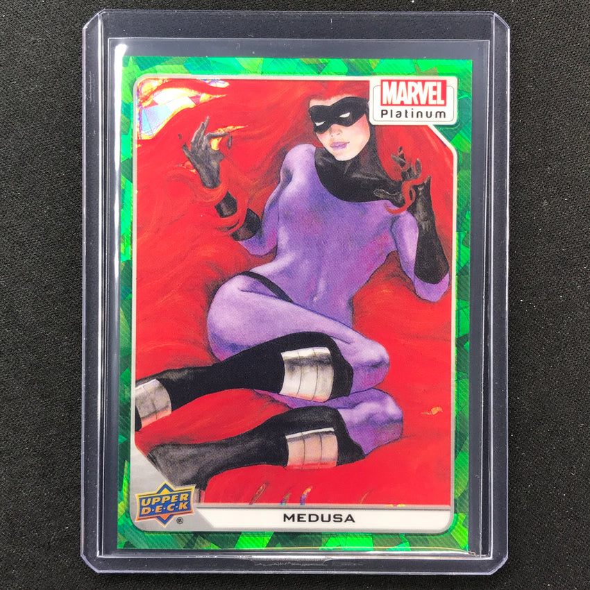 2023 Marvel Platinum Medusa Base Green Crackle 1/99 #40
