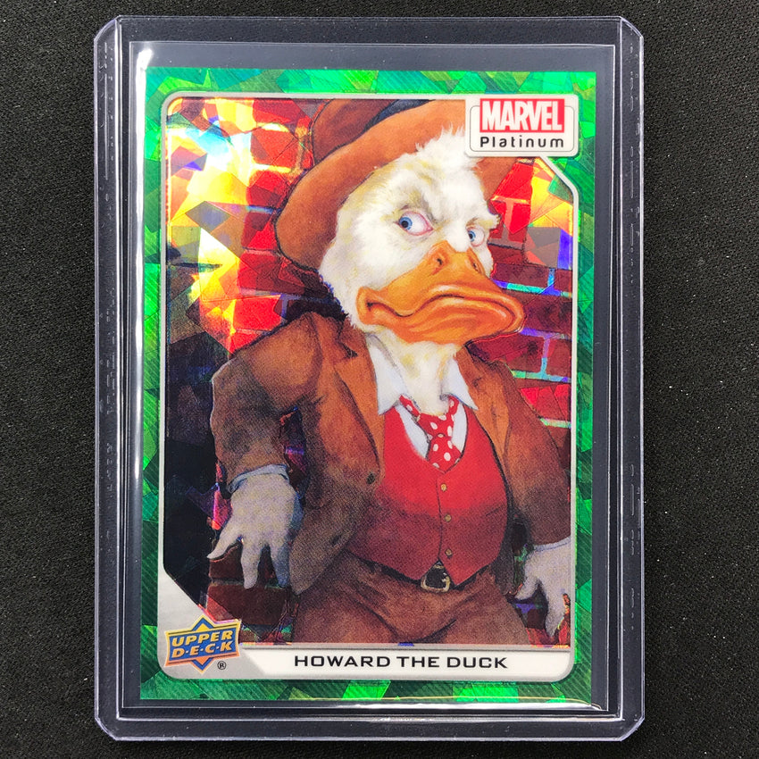 2023 Marvel Platinum Howard The Duck Base Green Crackle 13/99 No 41