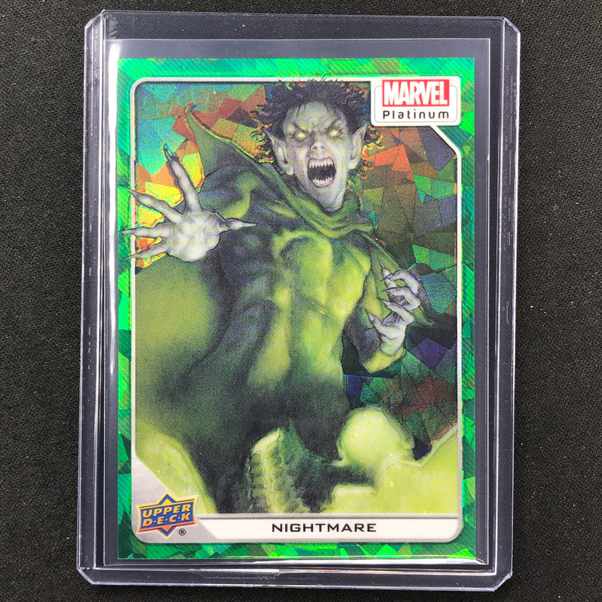 2023 Marvel Platinum Nightmare Base Green Crackle 82/99 #47