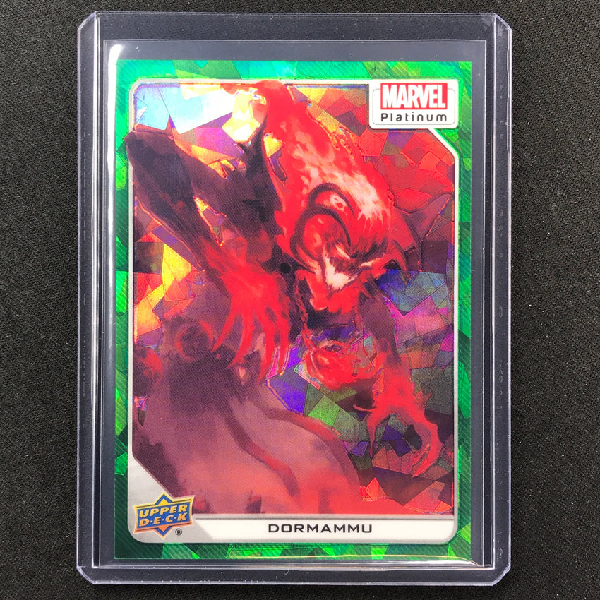 2023 Marvel Platinum Dormammu Base Green Crackle 27/99 #52