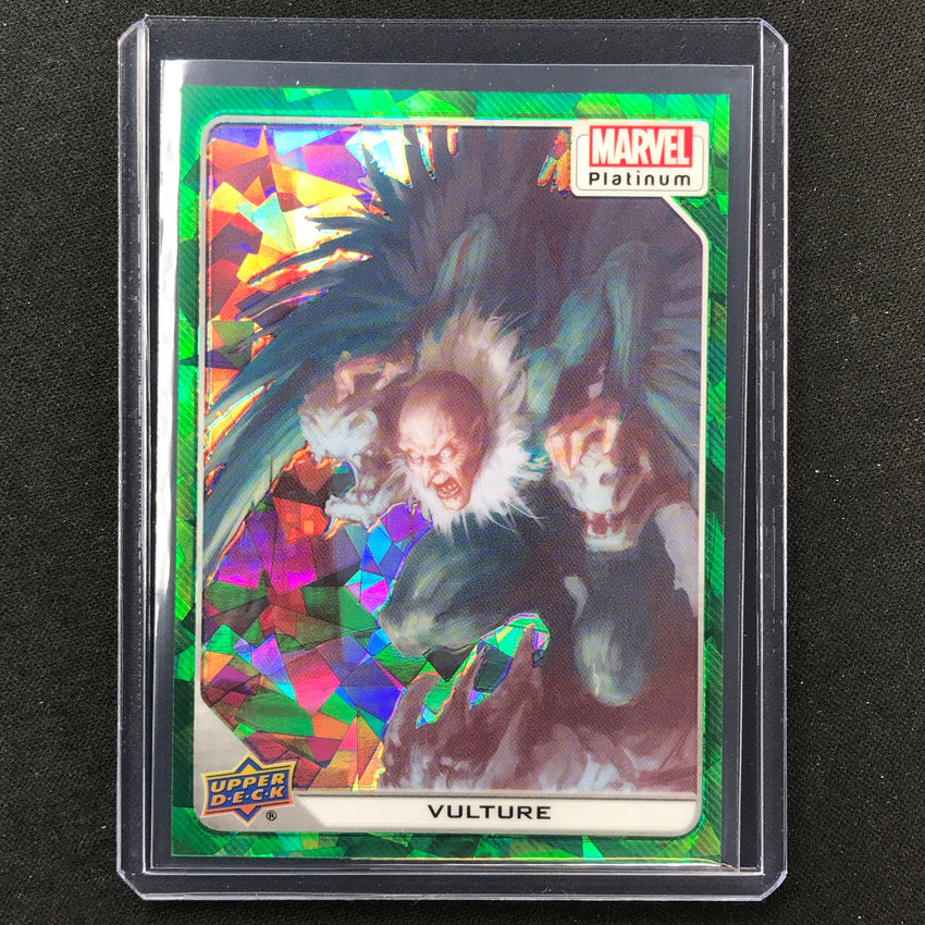 2023 Marvel Platinum Vulture Base Green Crackle 88/99 #53