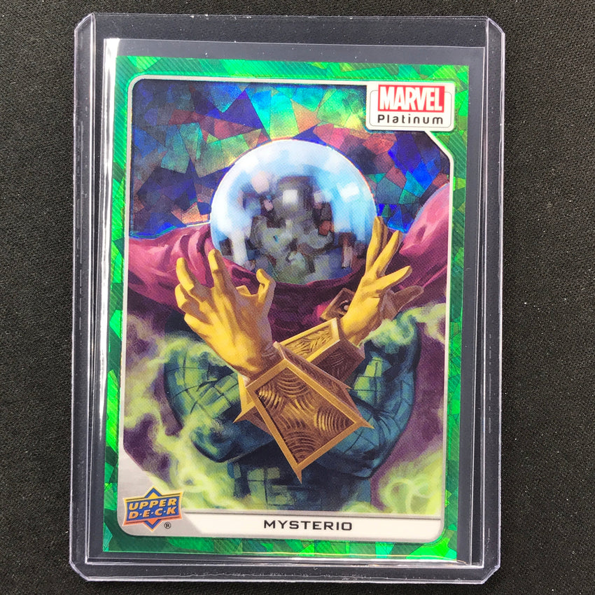 2023 Marvel Platinum Mysterio Base Green Crackle 49/99 No 57