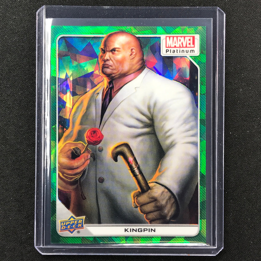 2023 Marvel Platinum Kingpin Base Green Crackle 6/99 No 84