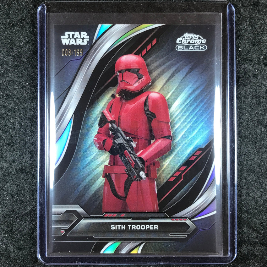 2024 Star Wars Chrome Black SITH TROOPER Base Rainbow Refractor 8/199 #78