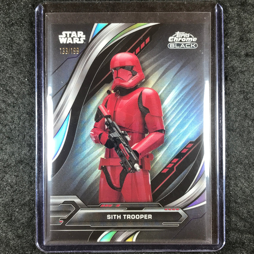 2024 Star Wars Chrome Black SITH TROOPER Base Rainbow Refractor 133/199 #78