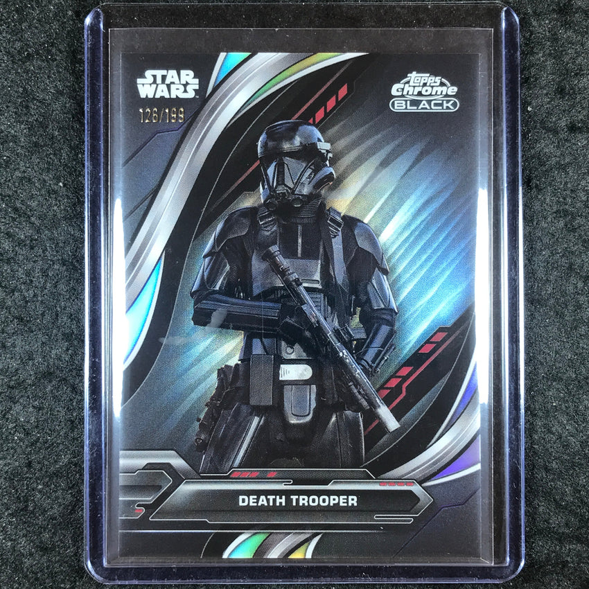 2024 Star Wars Chrome Black DEATH TROOPER Base Rainbow Refractor 126/199 #82