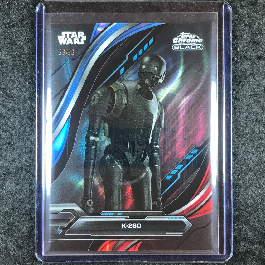 2024 Star Wars Chrome Black K-2SO Base Blue Red Lava 33/99 #27