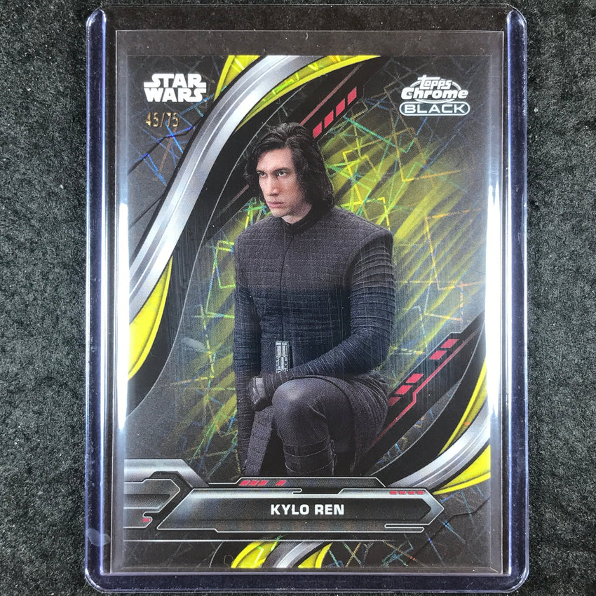 2024 Star Wars Chrome Black KYLO REN Base Yellow Lazer 45/75 #52