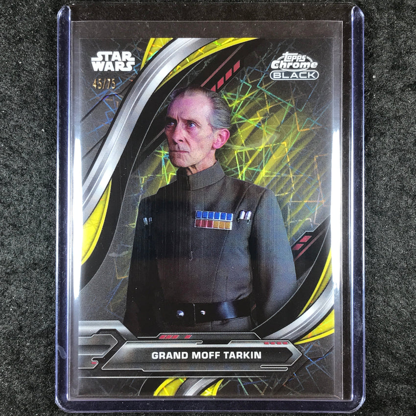 2024 Star Wars Chrome Black GRAND MOFF TARKIN Base Yellow Lazer 45/75 #60