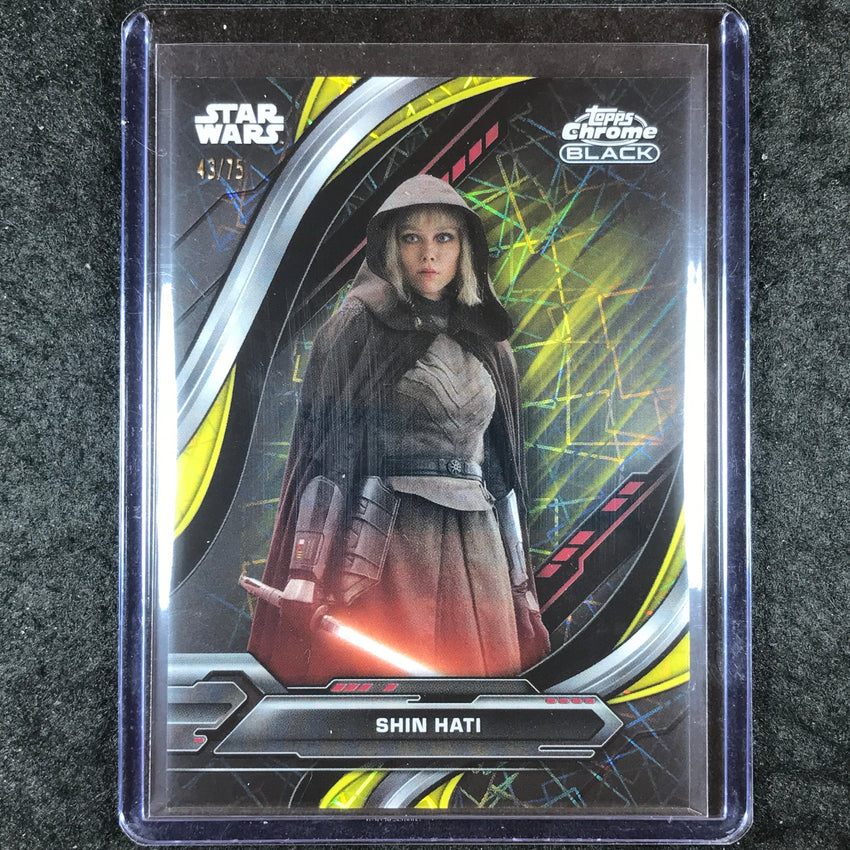 2024 Star Wars Chrome Black SHIN HATI Base Yellow Lazer 43/75 #62