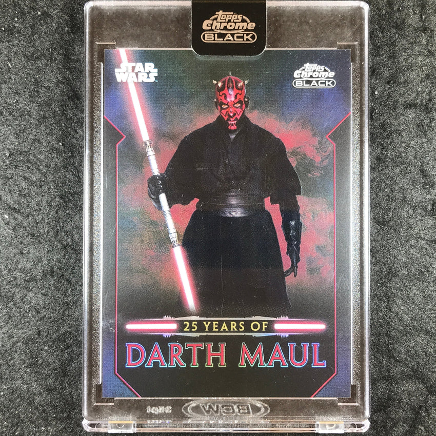 2024 Star Wars Chrome Black DARTH MAUL 25 Years of Darth Maul #DM-4