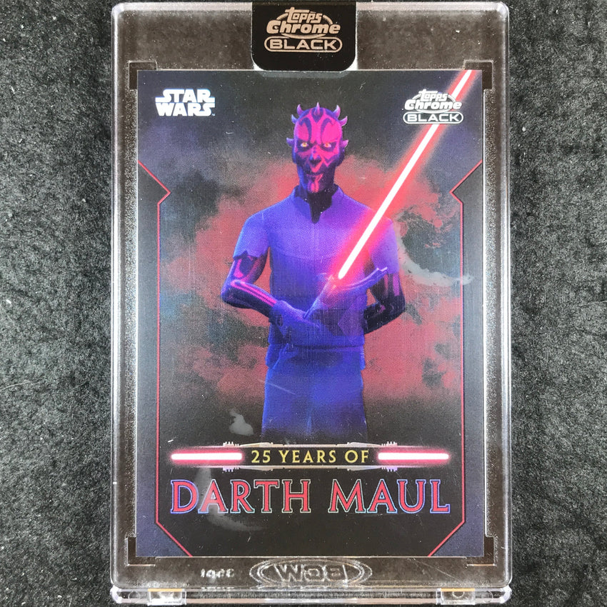 2024 Star Wars Chrome Black DARTH MAUL 25 Years of Darth Maul #DM-12