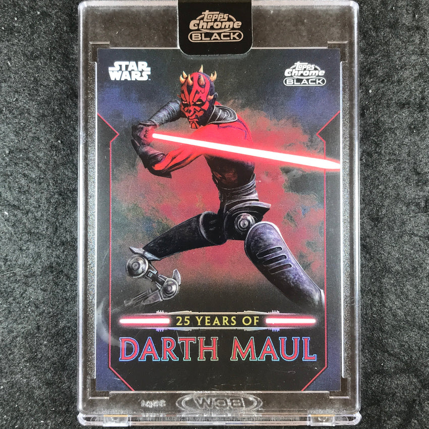 2024 Star Wars Chrome Black DARTH MAUL 25 Years of Darth Maul #DM-16