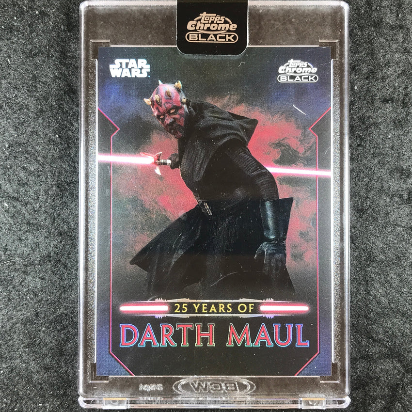 2024 Star Wars Chrome Black MAUL 25 Years of Darth Maul #DM-17
