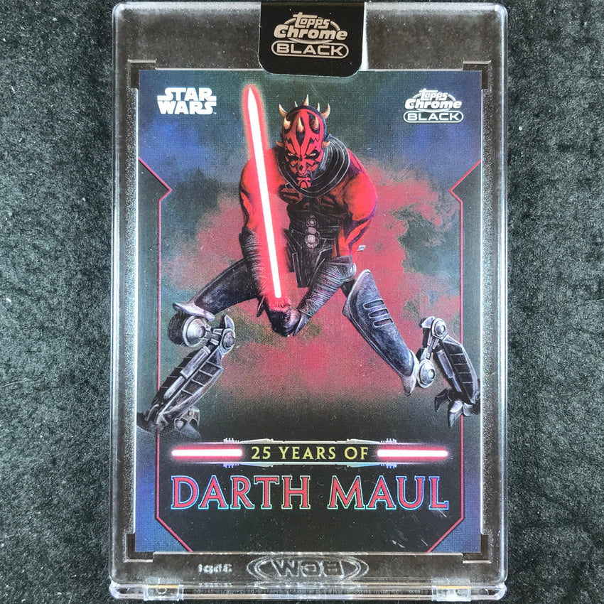 2024 Star Wars Chrome Black DARTH MAUL 25 Years of Darth Maul #DM-18