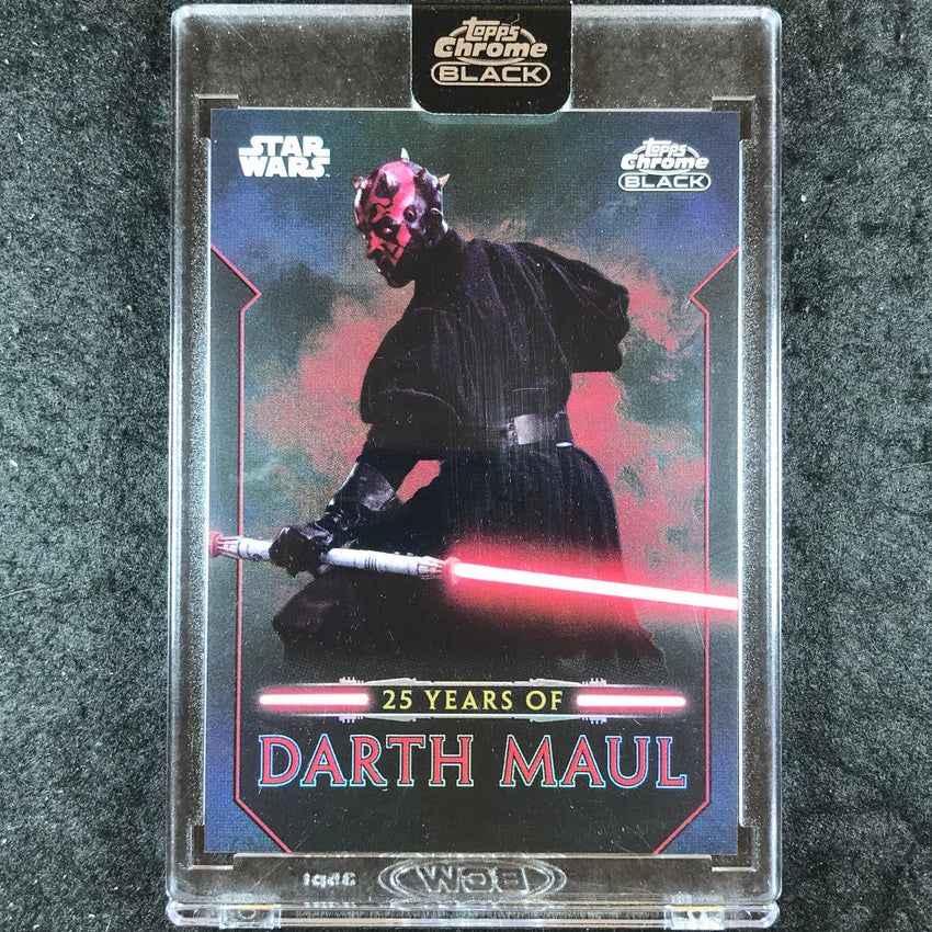 2024 Star Wars Chrome Black DARTH MAUL 25 Years of Darth Maul #DM-19