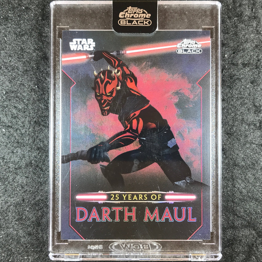 2024 Star Wars Chrome Black DARTH MAUL 25 Years of Darth Maul #SM-20