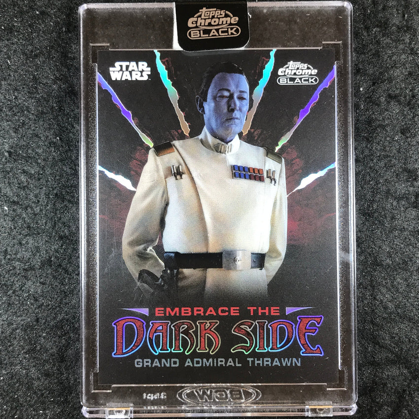 2024 Star Wars Chrome Black GRAND ADMIRAL THRAWN Embrace the Dark Side #ED-2