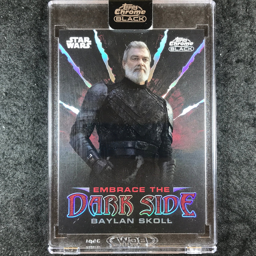 2024 Star Wars Chrome Black BAYLAN SKOLL Embrace the Dark Side #ED-4