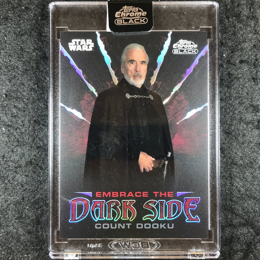 2024 Star Wars Chrome Black COUNT DOOKU Embrace the Dark Side #ED-9