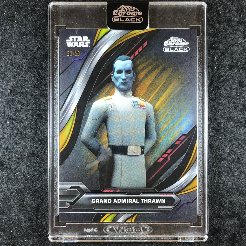 2024 Star Wars Chrome Black ADMIRAL THRAWN Animated Short Prints Gold 33/50