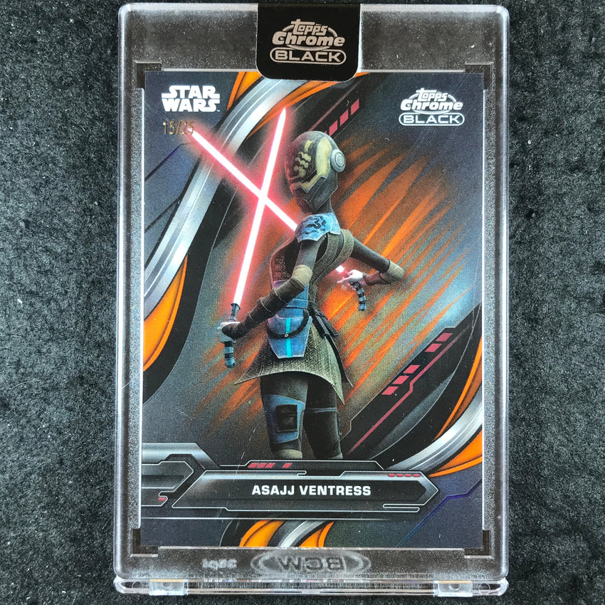 2024 Star Wars Chrome Black ASAJJ VENTRESS Animated Short Prints Orange 15/25