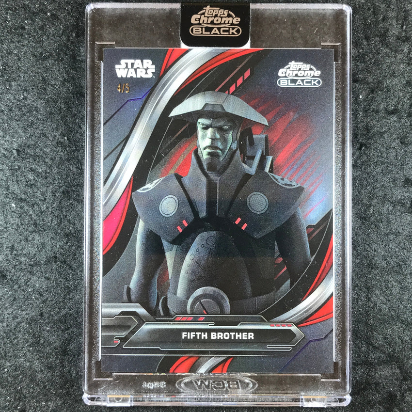 2024 Star Wars Chrome Black FIFTH BROTHER Animated Short Prints Red 4/5