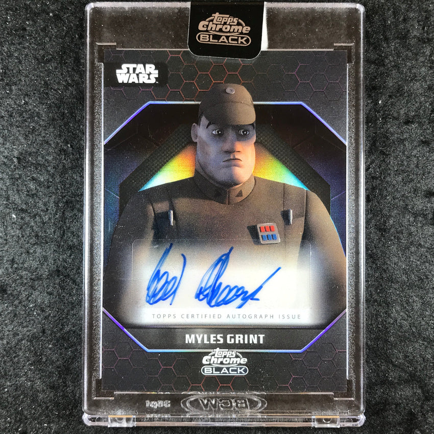 2024 Star Wars Chrome Black DAVID SHAUGNESSY AS MYLES GRINT Dark Side Auto #DS
