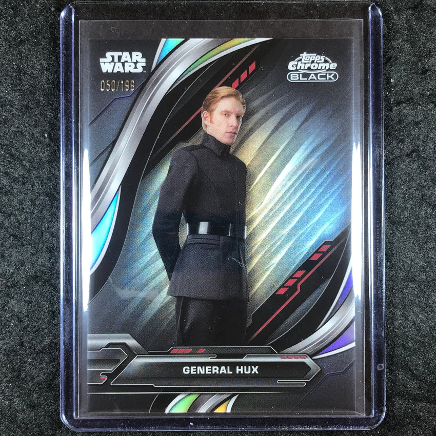 2024 Star Wars Chrome Black GENERAL HUX Base Rainbow Refractor 50/199 #56