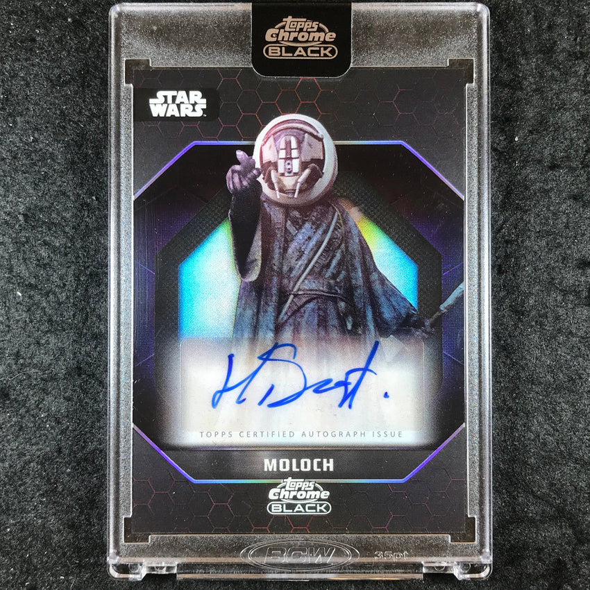 2024 Star Wars Chrome Black HARLEY DURST AS MOLOCH Dark Side Auto #HD
