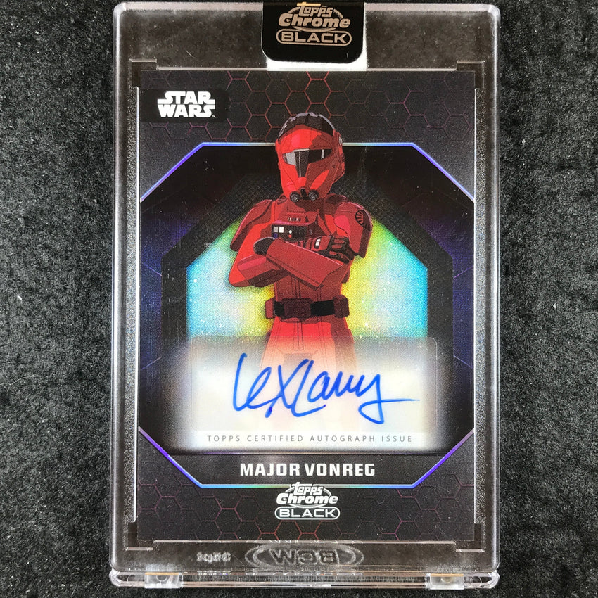 2024 Star Wars Chrome Black LEX LANG AS MAJOR VONREG Dark Side Auto #LL