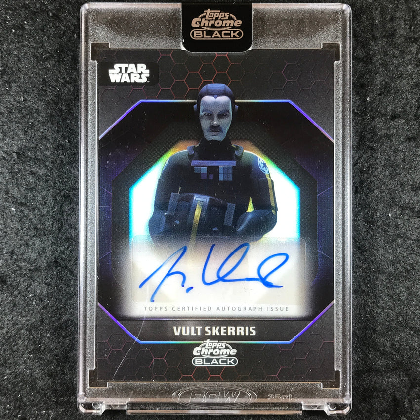 2024 Star Wars Chrome Black MARIO VERNAZZA AS VULT SKERRIS Dark Side Auto #MV