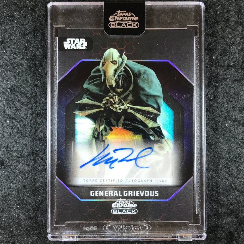 2024 Star Wars Chrome Black MATTHEW WOOD AS GENERAL GRIEVOUS Dark Side Auto #MW