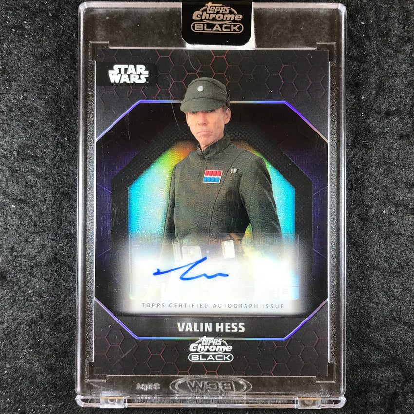 2024 Star Wars Chrome Black RICHARD BRAKE AS VALIN HESS Dark Side Auto #RB