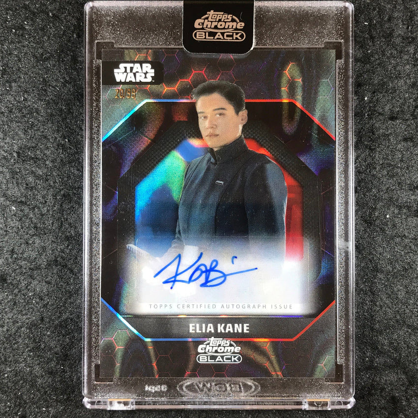 2024 Star Wars Chrome Black KATY O'BRIAN ELIA KANE Dark Side Auto Blue Red 20/99
