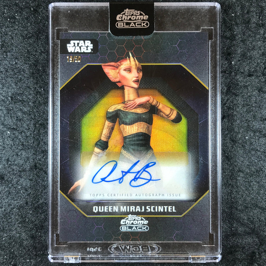 2024 Star Wars Chrome Black RAJIA BAROUDI MIRAL SCINTEL Dark Side Auto 19/50