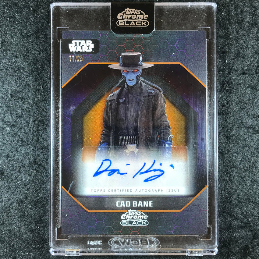2024 Star Wars Chrome Black DORIAN KINGI CAD BANE Dark Side Auto Orange 11/25