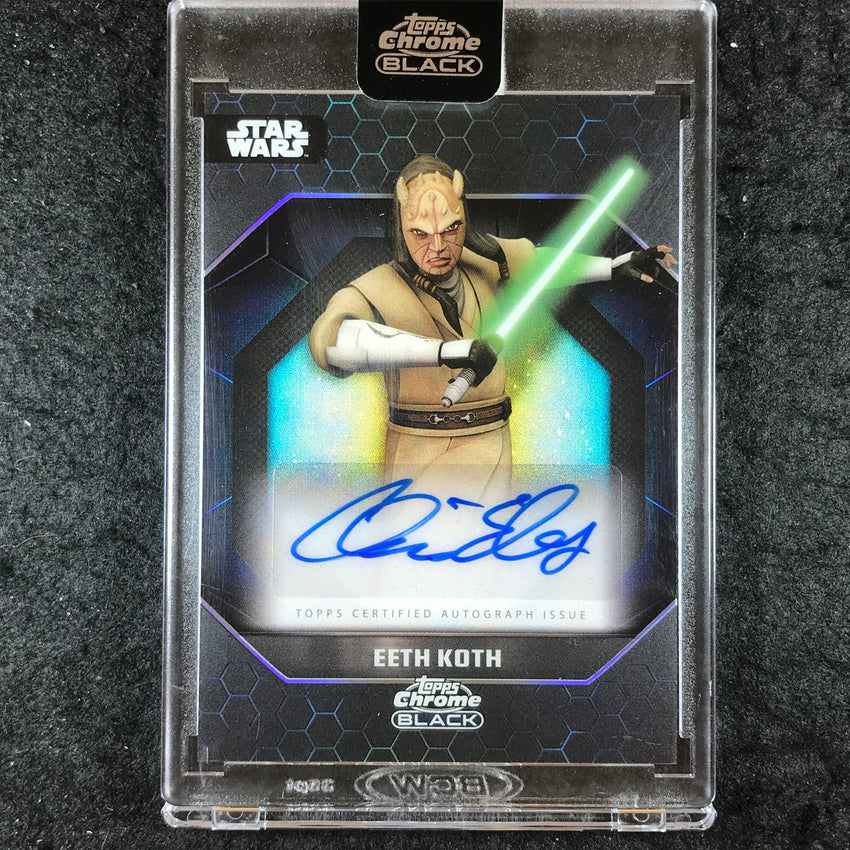 2024 Star Wars Chrome Black CHRIS EDGERLY AS EETH KOTH Light Side Auto #CE