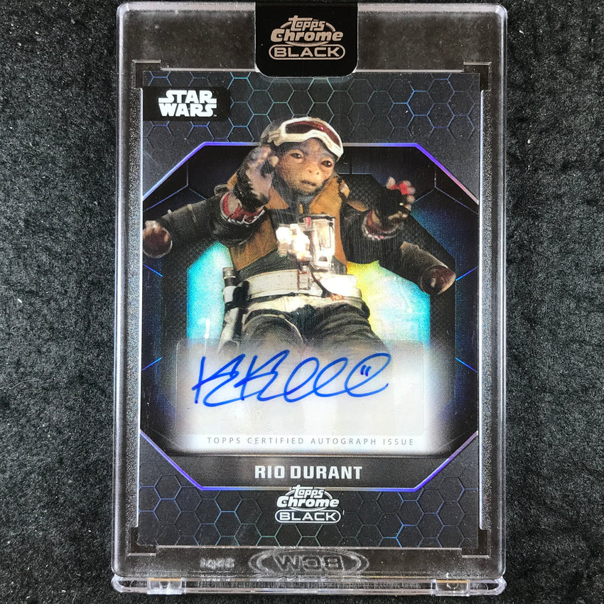 2024 Star Wars Chrome Black KATY KARTWHEEL AS RIO DURANT Light Side Auto #KK