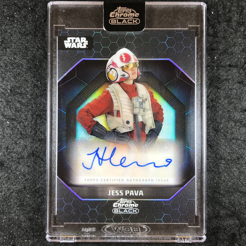 2024 Star Wars Chrome Black JESSICA HENWICK AS JESS PAVA Light Side Auto #JH (A)