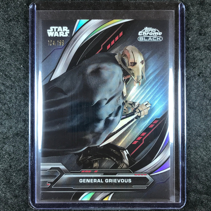2024 Star Wars Chrome Black GENERAL GRIEVOUS Base Rainbow Refractor 104/199 #64