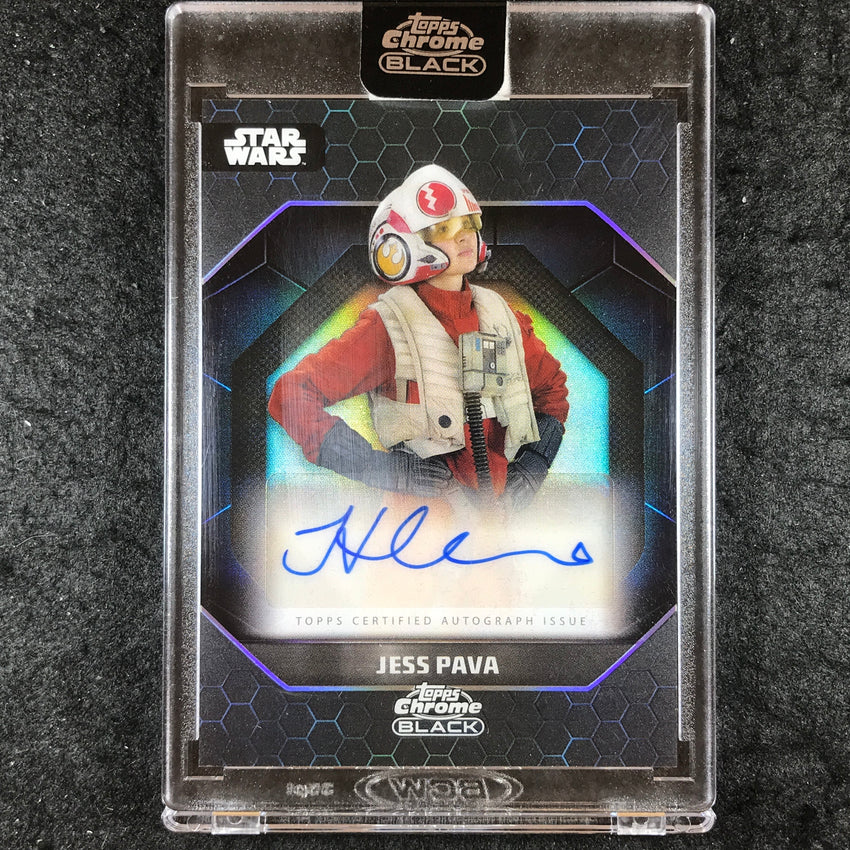 2024 Star Wars Chrome Black JESSICA HENWICK AS JESS PAVA Light Side Auto #JH (B)