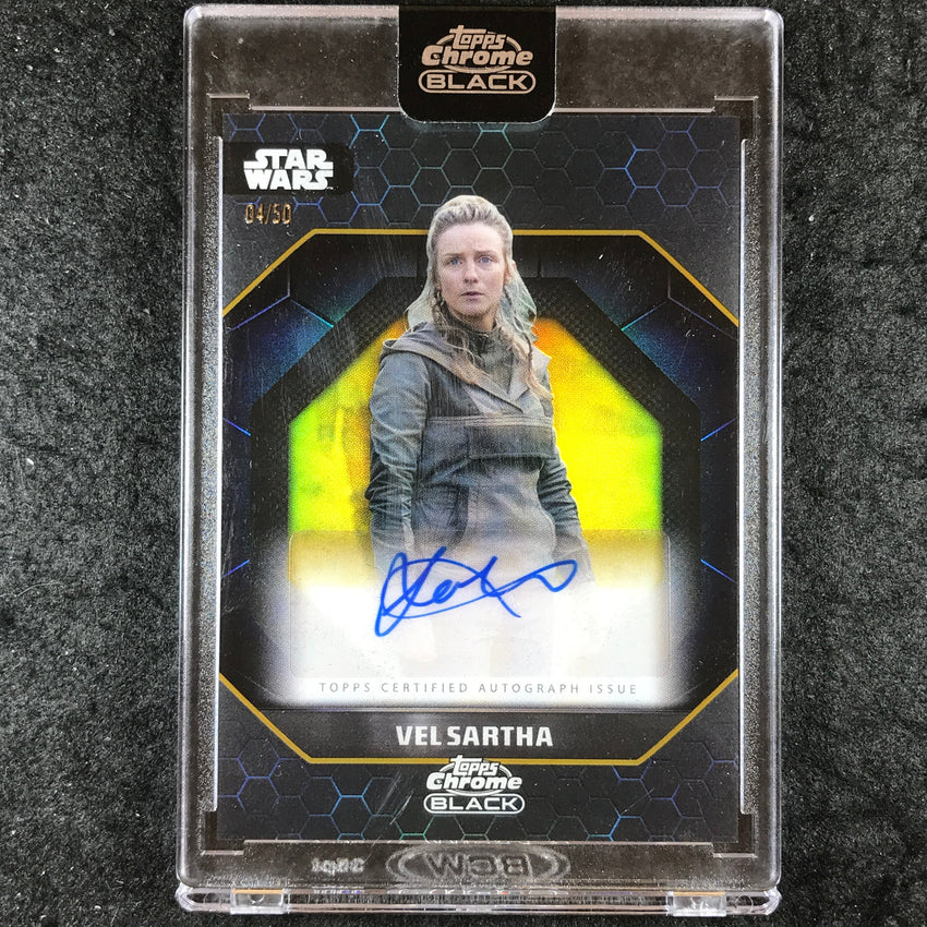 2024 Star Wars Chrome Black FAYE MARSAY AS VEL SARTHA Light Side Auto Gold 4/50